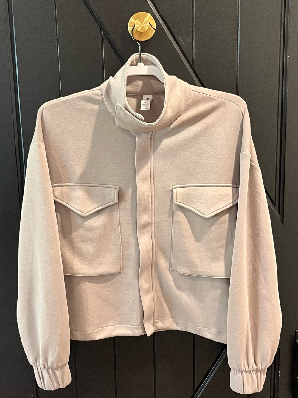 Yogalicious Women's Utility Jacket in Light Beige